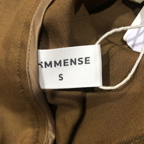 Commense Womens A-Line Skirt Size Small Brown Back Slit With Pockets Maxi Casual - Picture 5 of 10